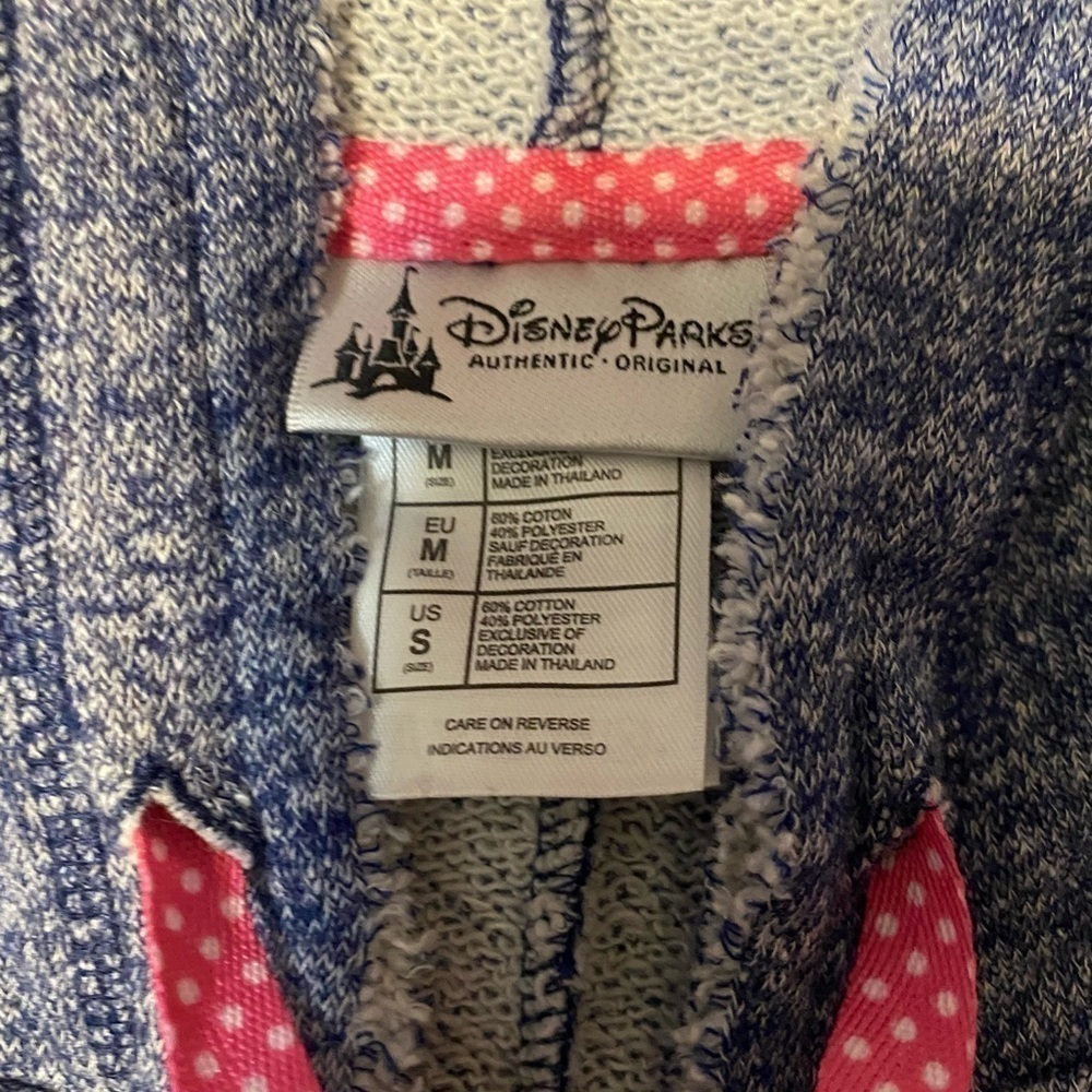 DISNEY Parks Minnie Mouse Zip Hoodie Sz Small - Picture 4 of 5